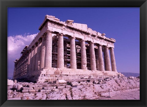 Framed Parthenon on the Acropolis, Ancient Greek Architecture, Athens, Greece Print