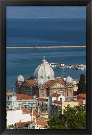 Framed Church of Agios Therapon, Lesvos, Mithymna, Northeastern Aegean Islands, Greece Print