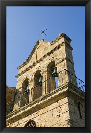 Framed Agios Nikolaos Church Bell Tower, Zakynthos, Ionian Islands, Greece Print