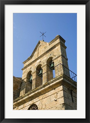 Framed Agios Nikolaos Church Bell Tower, Zakynthos, Ionian Islands, Greece Print