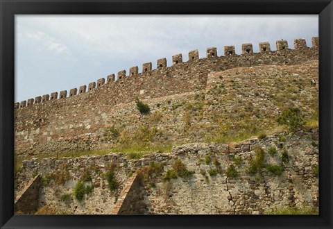 Framed Byzantine Fortress, Lesvos, Mithymna, Northeastern Aegean Islands, Greece Print