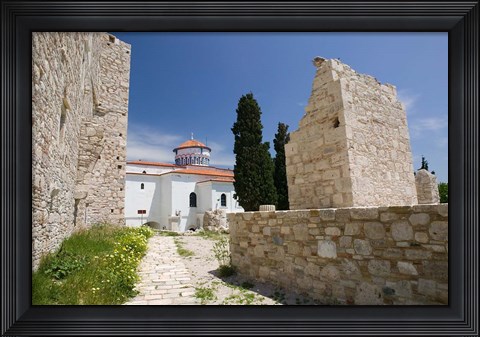 Framed Castle of Lykourgos Logothetis, Pythagorio, Samos, Aegean Islands, Greece Print