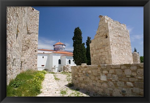 Framed Castle of Lykourgos Logothetis, Pythagorio, Samos, Aegean Islands, Greece Print