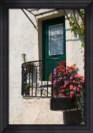 Framed Doorway, Skala Sykaminia, Lesvos, Mithymna, Northeastern Aegean Islands, Greece Print