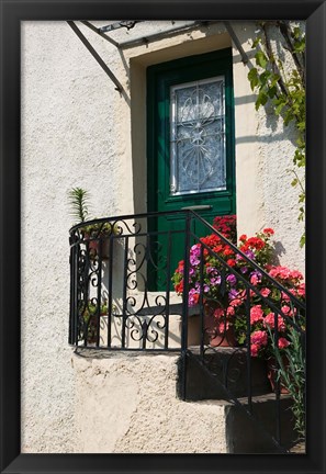 Framed Doorway, Skala Sykaminia, Lesvos, Mithymna, Northeastern Aegean Islands, Greece Print