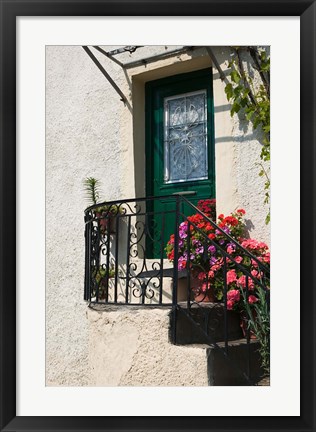 Framed Doorway, Skala Sykaminia, Lesvos, Mithymna, Northeastern Aegean Islands, Greece Print