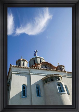 Framed Greece, Aegean Islands, Samos, Agia Triada Church Print