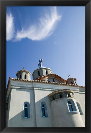 Framed Greece, Aegean Islands, Samos, Agia Triada Church Print