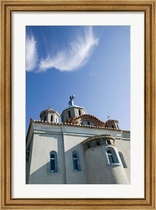 Framed Greece, Aegean Islands, Samos, Agia Triada Church Print