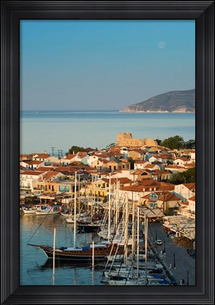 Framed Greece, Aegean Islands, Samos, Pythagorio: Harbor Print
