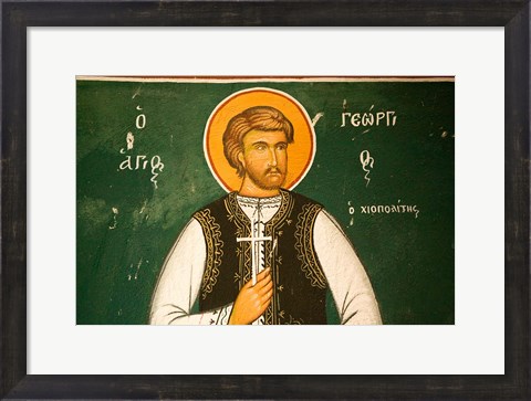 Framed Greece, Aegeans, LESVOS, Filia: Limonos Monastery Print