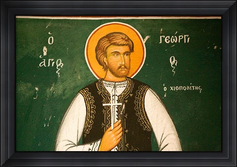 Framed Greece, Aegeans, LESVOS, Filia: Limonos Monastery Print