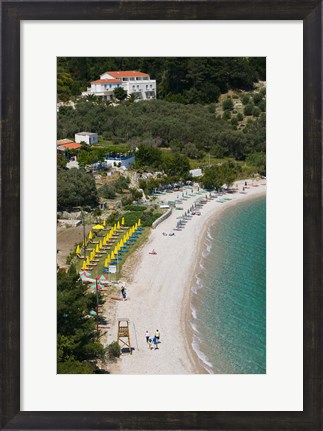 Framed Tsamadou Beach, Kokkari, Samos, Aegean Islands, Greece Print