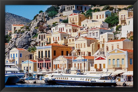 Framed Symi Island, Greece Print