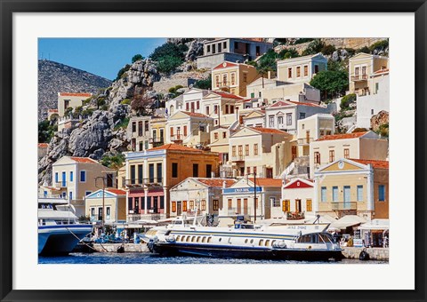 Framed Symi Island, Greece Print