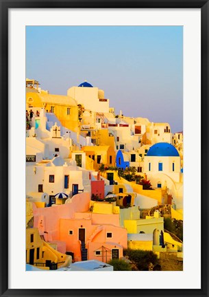 Framed Scenic Oia, Santorini, Greece Print