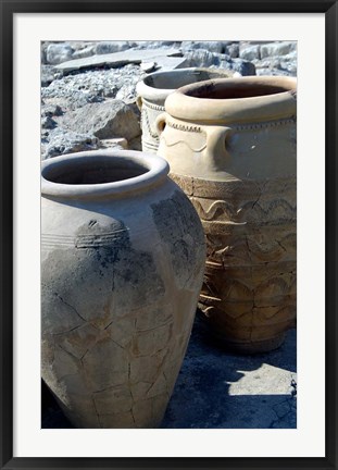 Framed Archaeological Site of Knossos, Heraklion, Crete, Greece Print