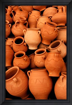 Framed Tourist Souvenirs, Crete, Greece Print