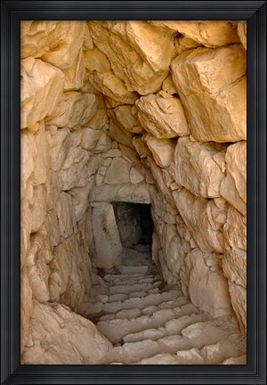 Framed Greece, Mycenae, Fountain Perseia, underground cistern Print