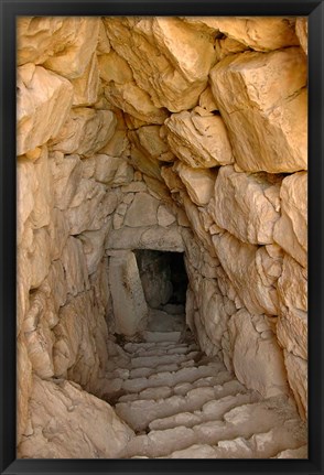 Framed Greece, Mycenae, Fountain Perseia, underground cistern Print