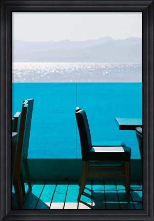 Framed Greece, Crete, Iraklio, Hersonisos, Coastline Print