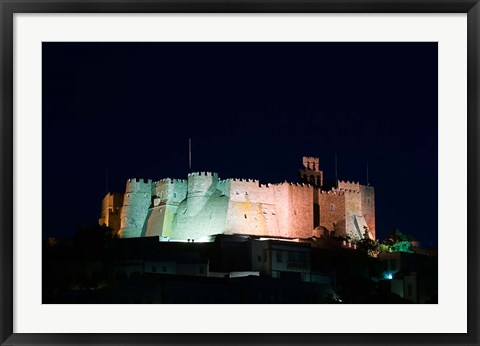 Framed Greece, Patmos, St John the Theologian Monastery Print