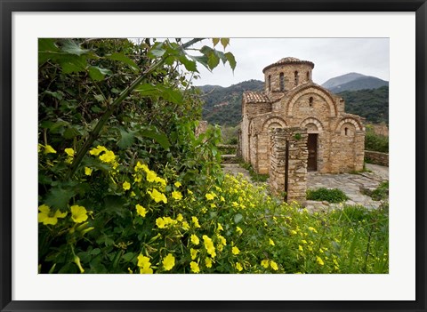 Framed Greece, Crete, Byzantine Church of the Panayia Print