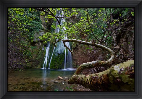 Framed Richtis Gorge near town of Exo Mouliana, Crete, Greece Print