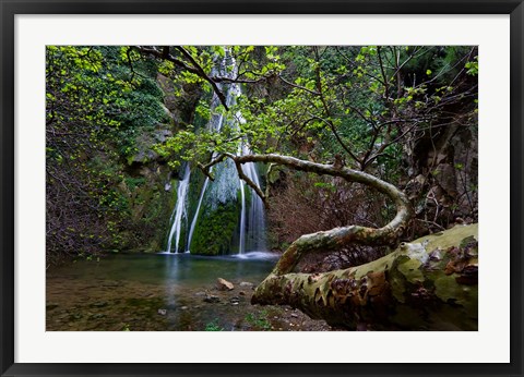 Framed Richtis Gorge near town of Exo Mouliana, Crete, Greece Print