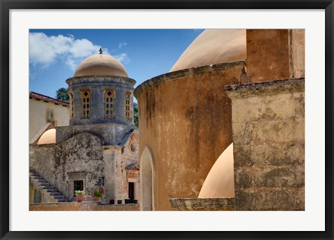 Framed Holy Trinity Monastery, Crete, Greece Print