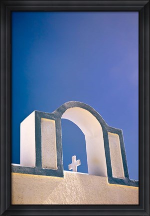 Framed Arch, Firostefani, Santorini, Greece Print