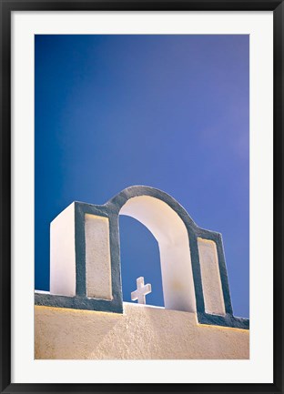 Framed Arch, Firostefani, Santorini, Greece Print