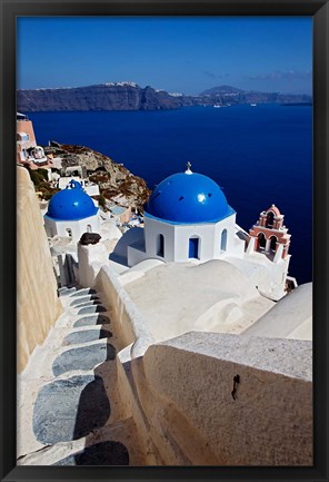 Framed Oia, Santorini, Greece Print