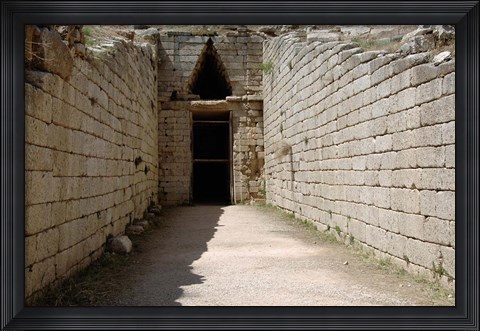 Framed Greece, Peloponnese, Mycenaen art, Tomb of Clitmenestra Print