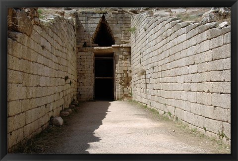 Framed Greece, Peloponnese, Mycenaen art, Tomb of Clitmenestra Print