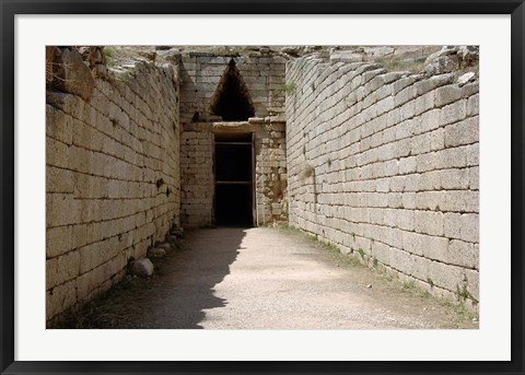 Framed Greece, Peloponnese, Mycenaen art, Tomb of Clitmenestra Print