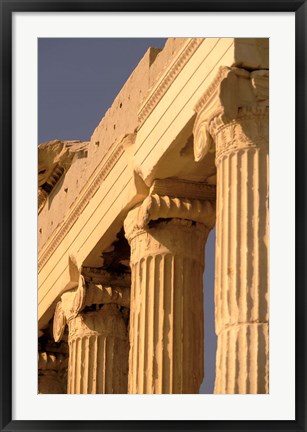 Framed Column Detail, The Acropolis, Attica, Athens, Greece Print