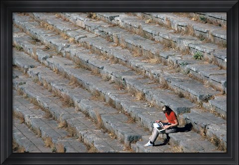 Framed Stadium, Delphi, Greece Print