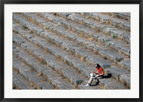 Framed Stadium, Delphi, Greece Print