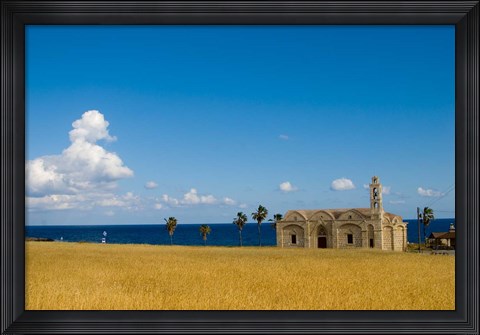 Framed Cyprus, Karpas peninsula, Ayios Thyrsos church Print