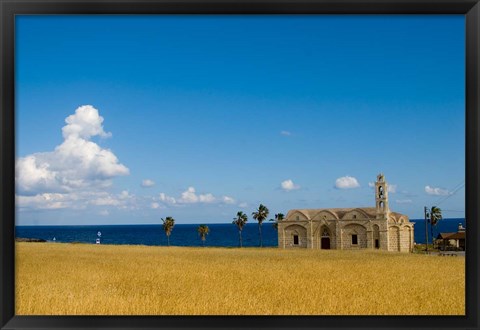 Framed Cyprus, Karpas peninsula, Ayios Thyrsos church Print