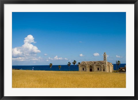 Framed Cyprus, Karpas peninsula, Ayios Thyrsos church Print