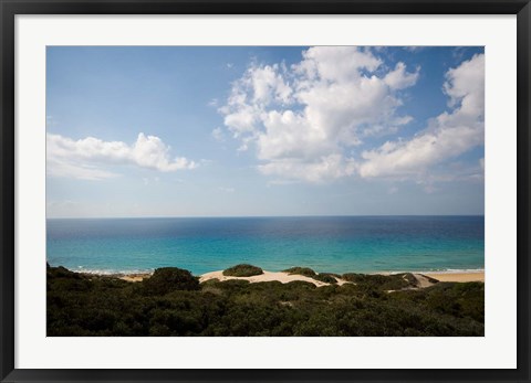 Framed Cyprus, Karpas peninsula, Golden Beach Print