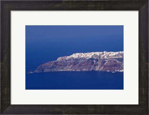 Framed Landscape, Santorini, Greece Print