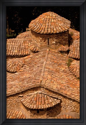 Framed Tile Roof, Karitena, Peloponnese, Central Arcadia, Greece Print