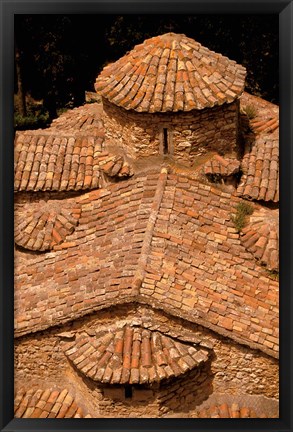 Framed Tile Roof, Karitena, Peloponnese, Central Arcadia, Greece Print