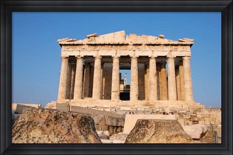 Framed Parthenon, Ancient Architecture, Acropolis, Athens, Greece Print