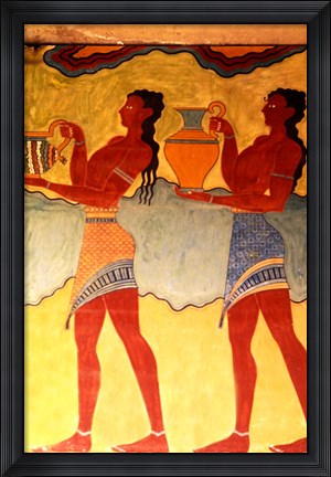Framed Artwork in Heraklion Knossos Palace, Greece Print