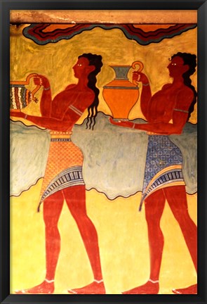 Framed Artwork in Heraklion Knossos Palace, Greece Print