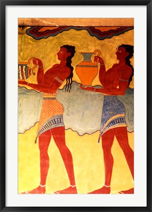 Framed Artwork in Heraklion Knossos Palace, Greece Print